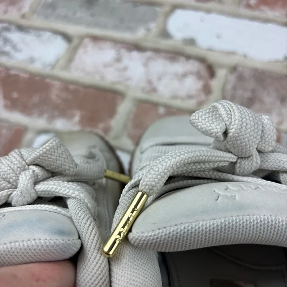 GIRLS Fenty Puma Creeper Phatty Nubuck Warm White Sneakers, Size 2.5 - Picture 8 of 10